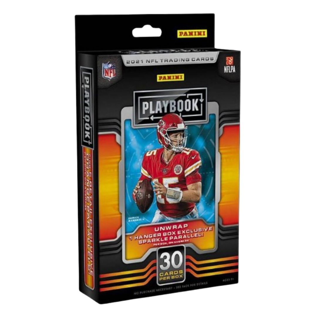 2021 Panini Playbook Football 30-Card Hanger Box (Orange Parallels)