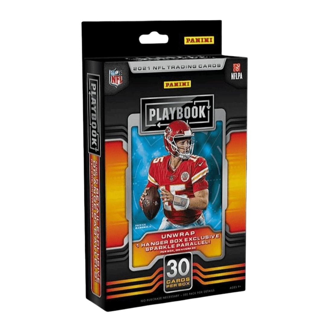 2021 Panini Playbook Football 30-Card Hanger Box (Purple Parallels)