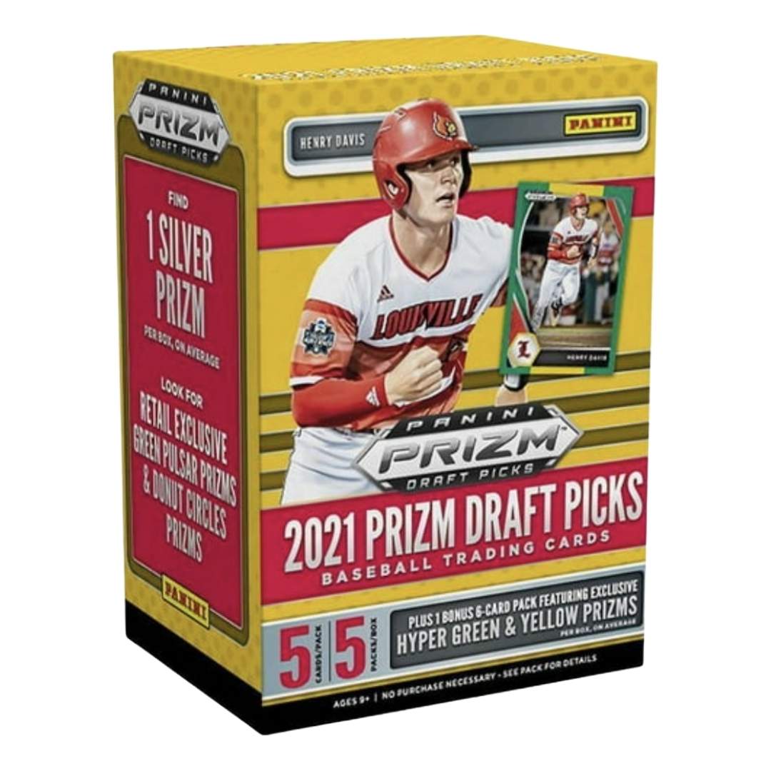 2021 Panini Prizm Draft Picks Baseball 5-Pack Blaster Box (Pink Velocity Prizms)