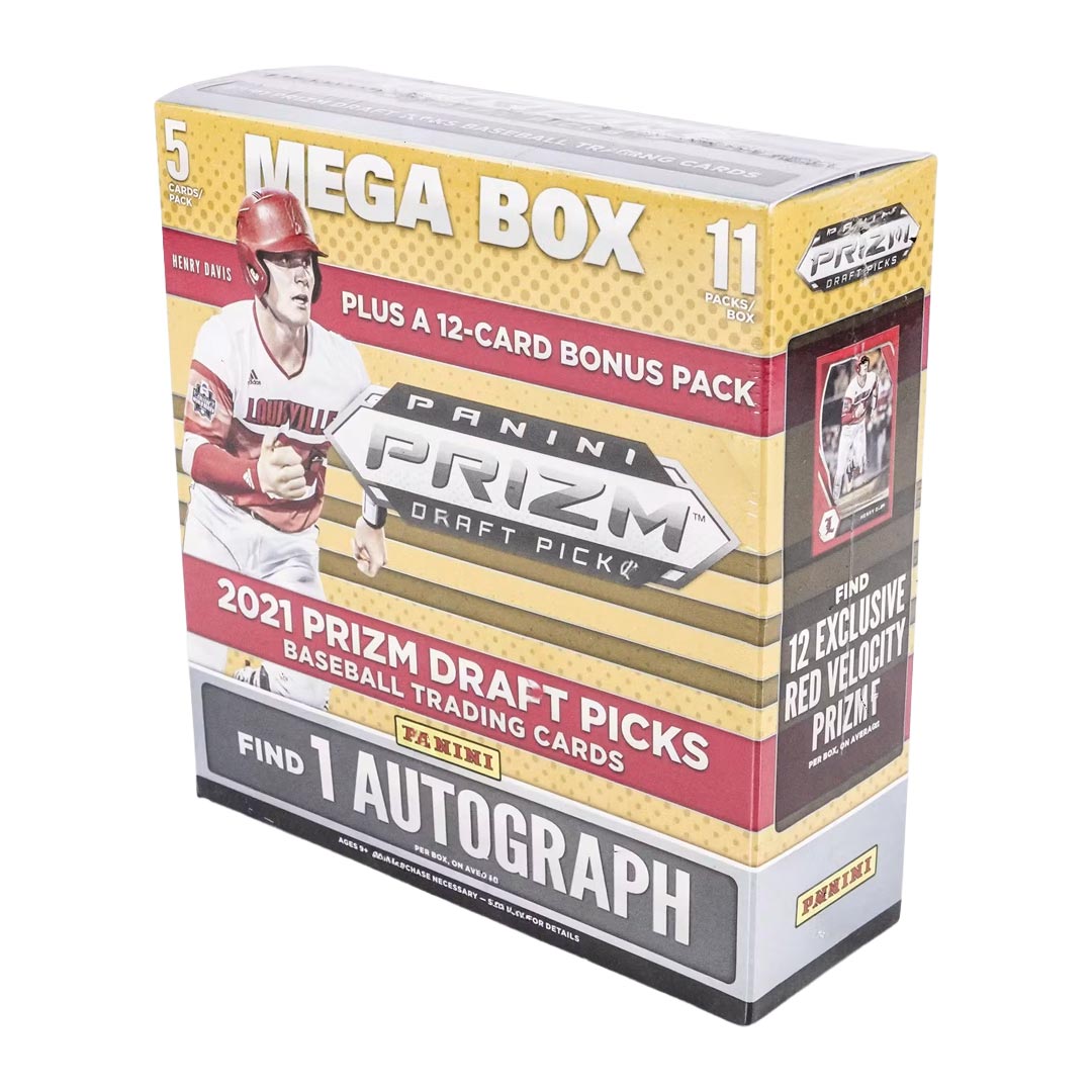 2021 Panini Prizm Draft Picks Baseball Mega Box (Red Velocity Prizms)