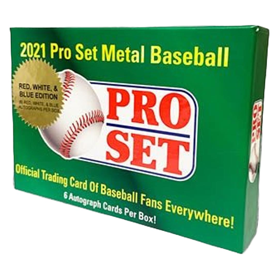 2021 Pro Set Metal Baseball Red, White & Blue Edition Box