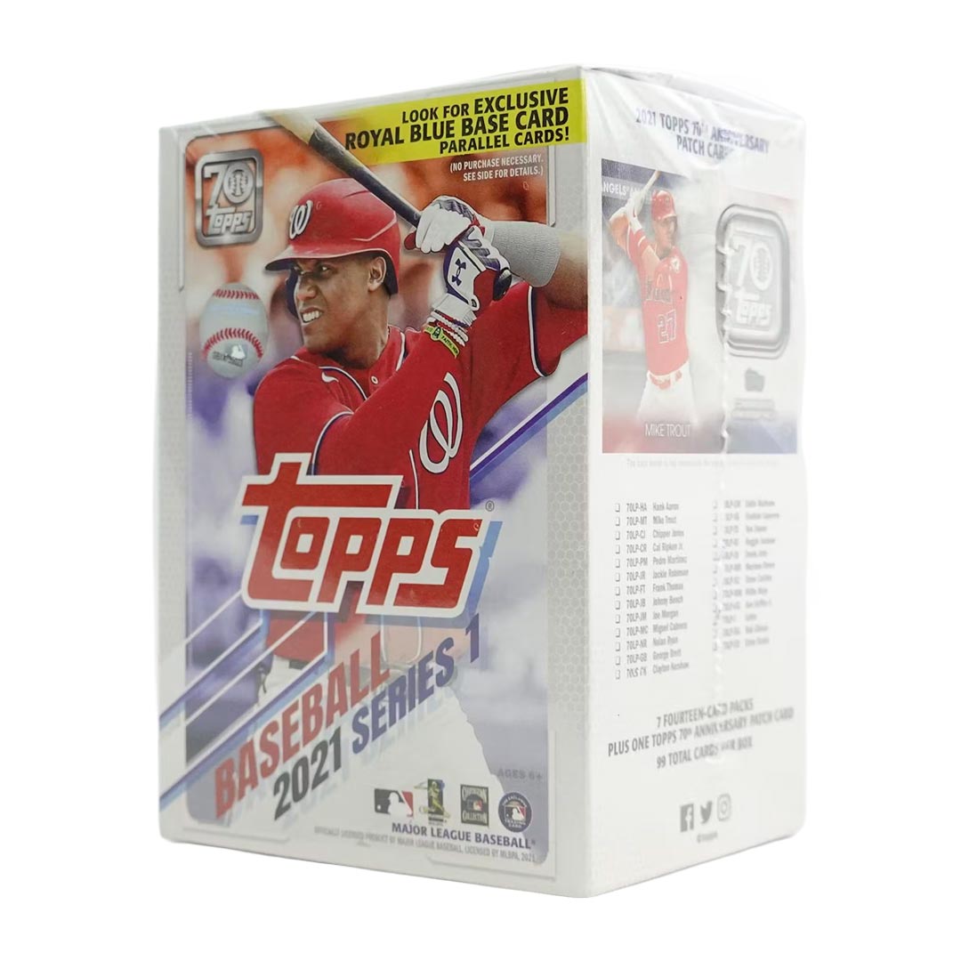 2021 Topps Series 1 Baseball Blaster Box (Royal Blue Parallels!)