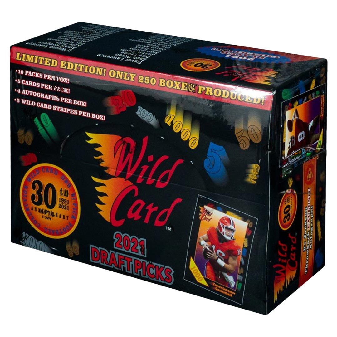 2021 Wild Card Draft Picks 30th Anniversary Black NSCC Football Box