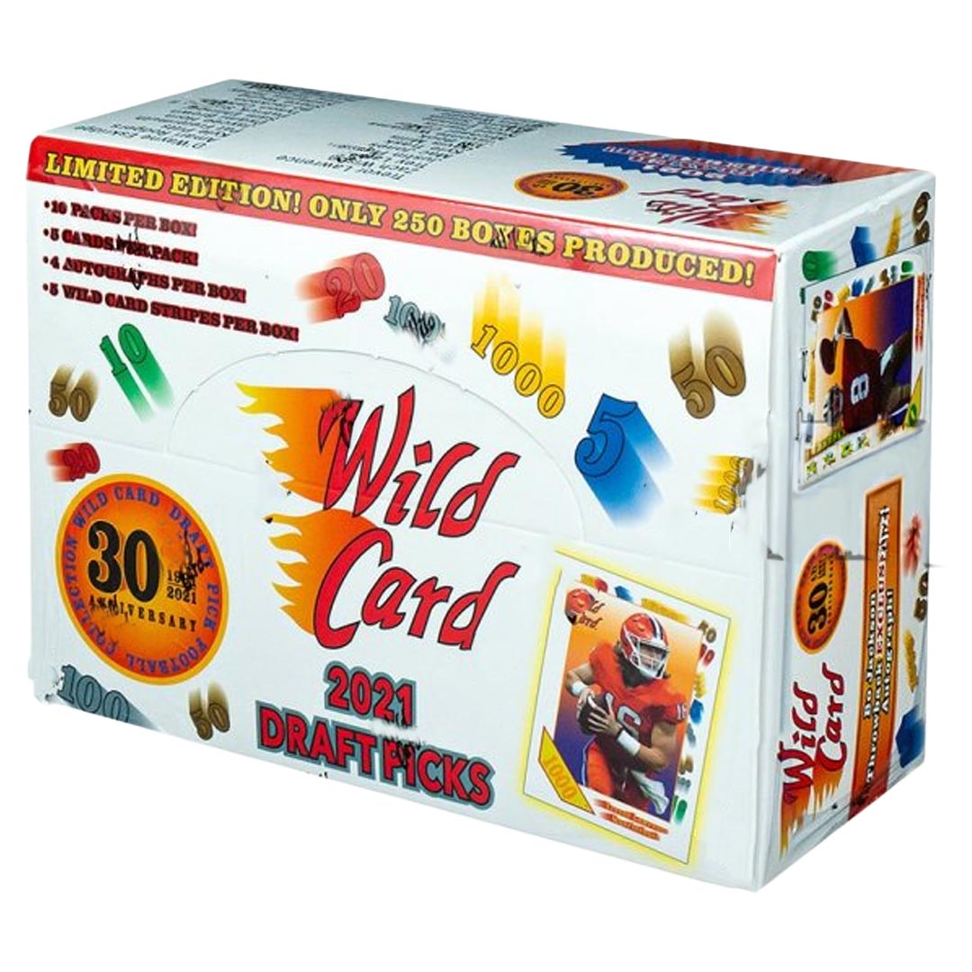 2021 Wild Card Draft Picks 30th Anniversary White NSCC Football Box