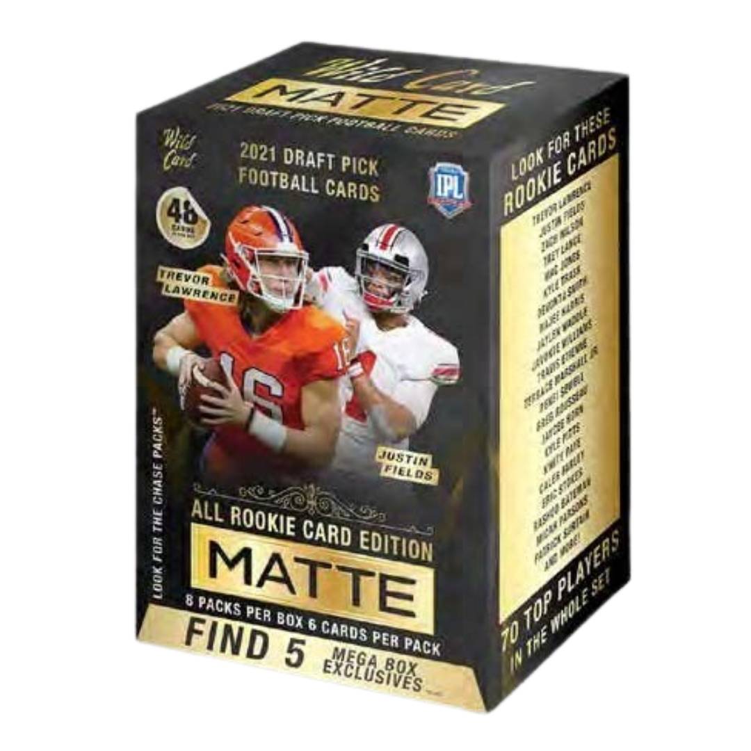 2021 Wild Card Matte Football Black Mega Box