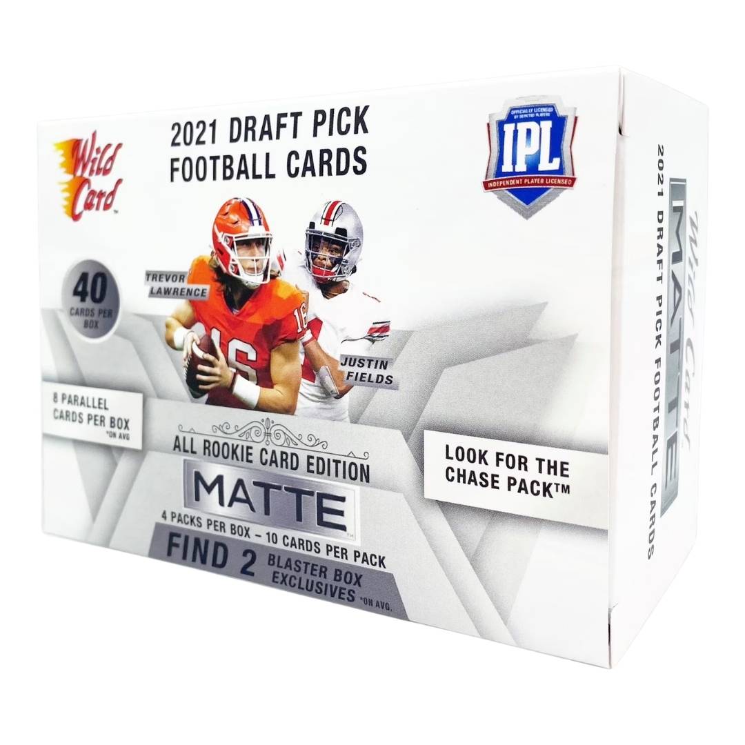 2021 Wild Card MATTE White Football Blaster Box