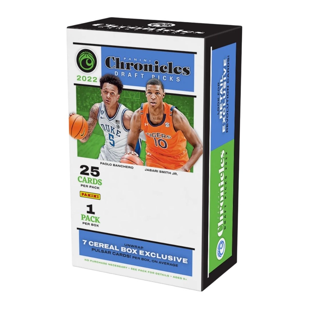 2022-23 Panini Chronicles Draft Basketball Cereal Box