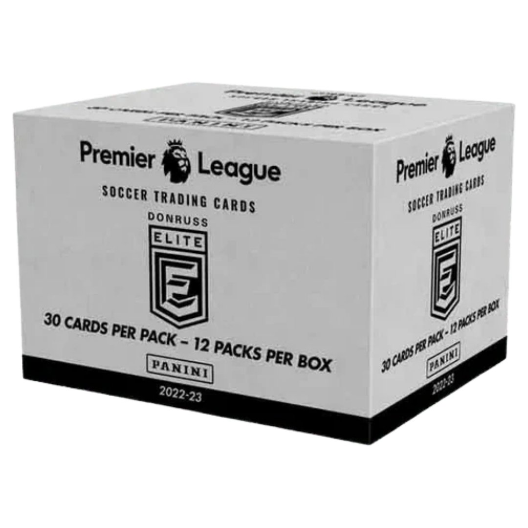 2022-23 Panini Donruss Elite Premier League EPL Soccer Jumbo Value 12-Pack Box