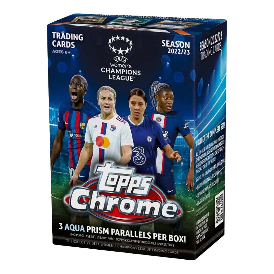 2022-23 Topps Chrome UEFA Women's Champions League Soccer Blaster Box