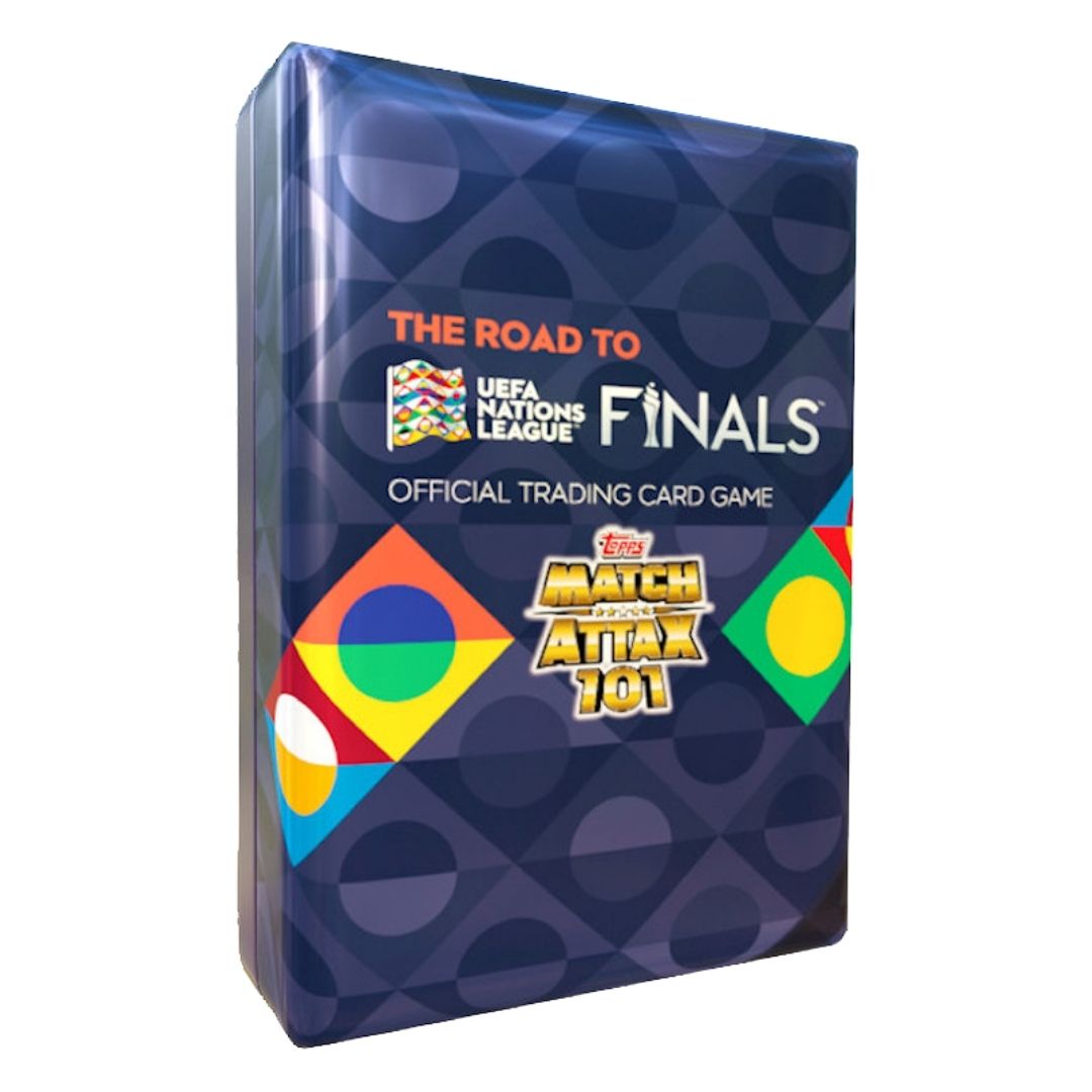 2022-23 Topps Road to UEFA Nations League Finals Match Attax 101 Soccer Mini 12-Tin Box