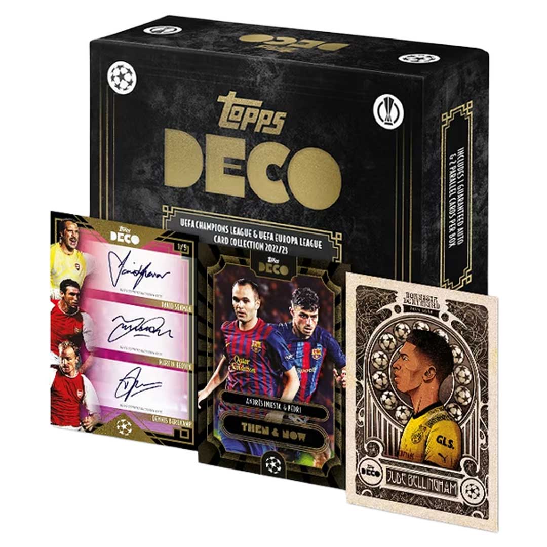 2022-23 Topps UEFA Champions League Deco Card Collection Soccer Box