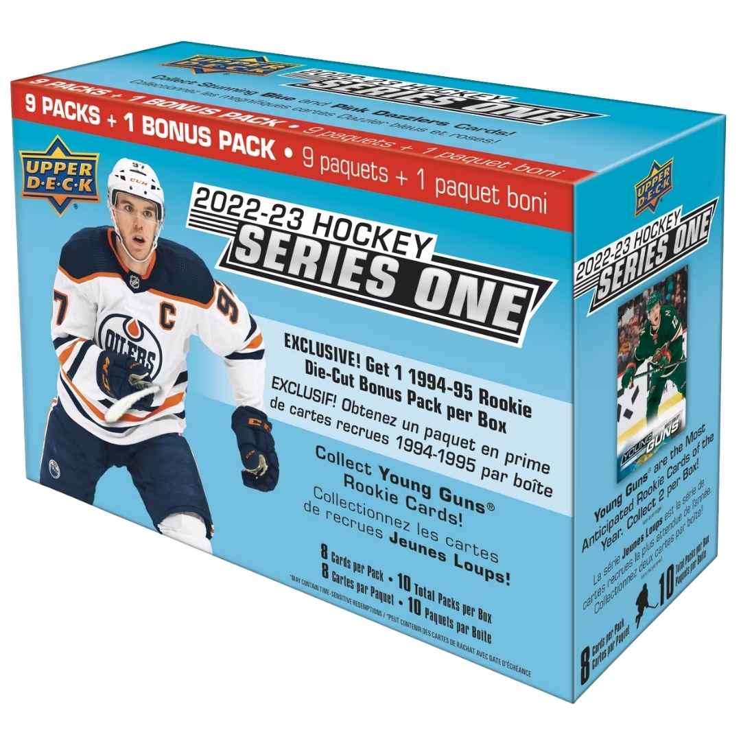 2022-23 Upper Deck Series 1 Hockey 10-Pack Mega Box (1994/95 Rookie Die-Cut Bonus Pack!)