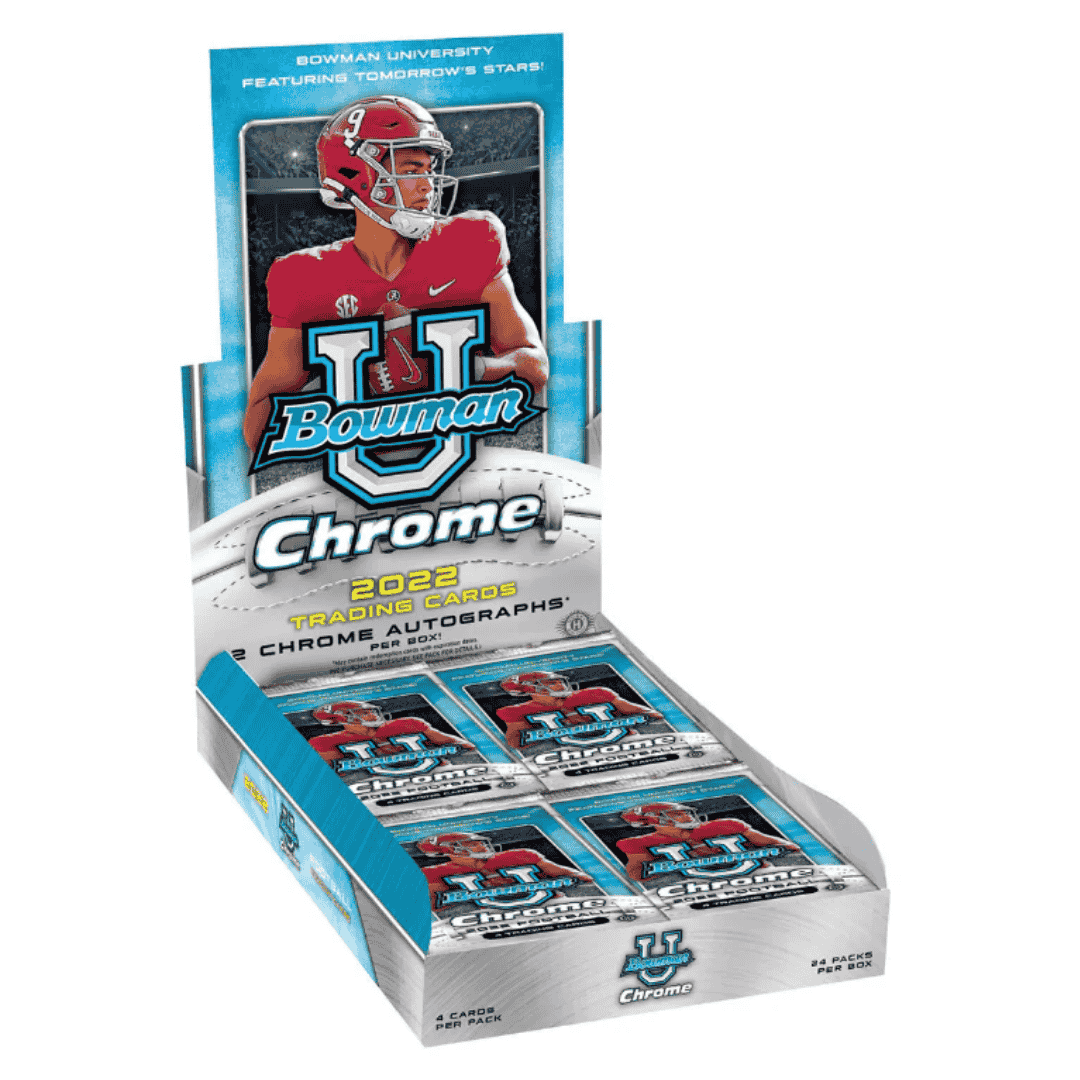2022 Bowman Chrome University Football Hobby Box
