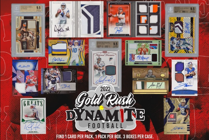 2022 Gold Rush Dynamite Football Box