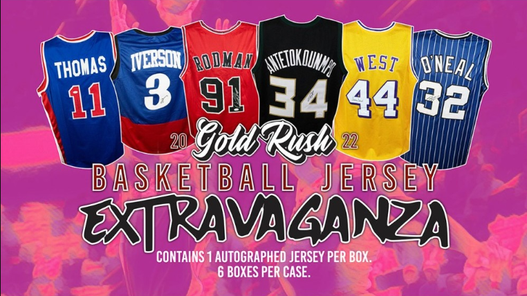 2022 Gold Rush Extravaganza Basketball Jersey Edition 6-Box Case