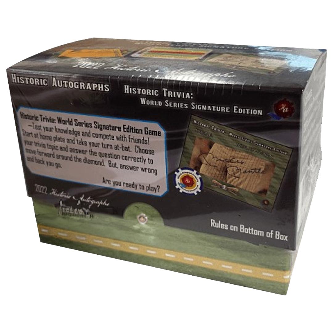 2022 Historic Autographs Trivia Set World Series Cut Signature Edition Baseball Box