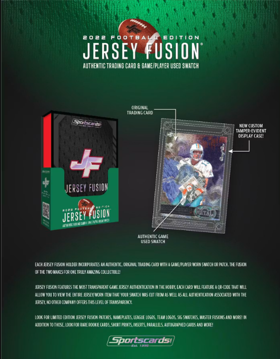 2022 Jersey Fusion Football Edition 80-Box Case