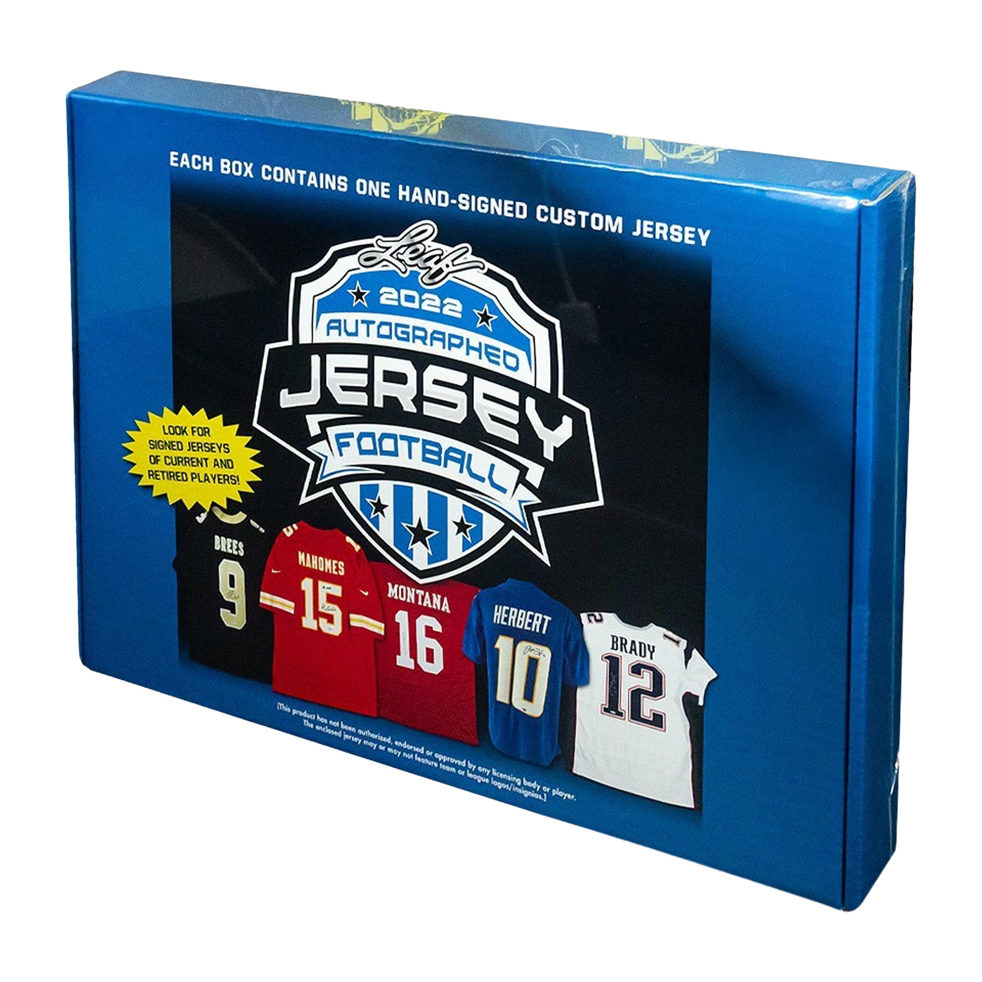 2022 Leaf Autographed Football Jersey Edition Box