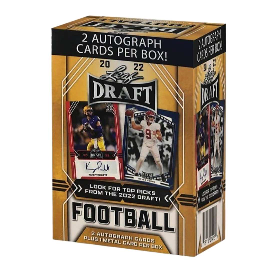 2022 Leaf Draft Football Blaster Box (Metal)