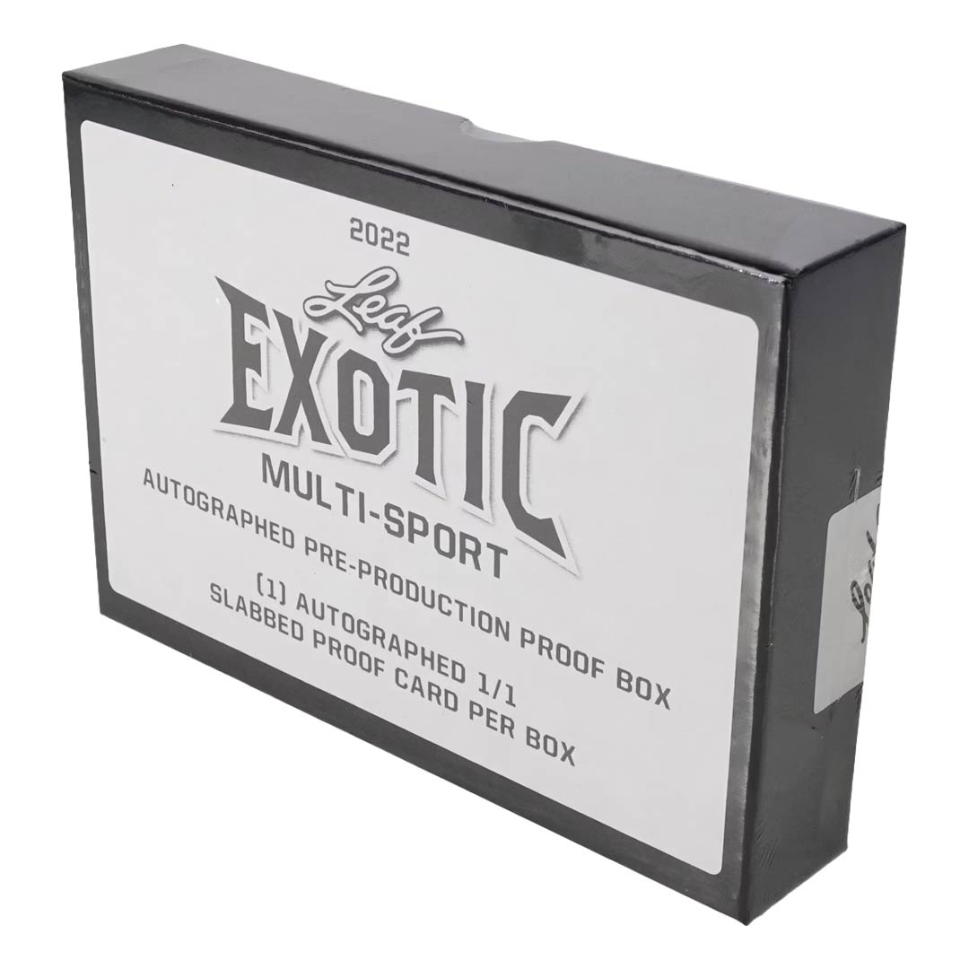2022 Leaf Exotic Multi-Sport Autographed Pre-Production Proof Edition Hobby Box