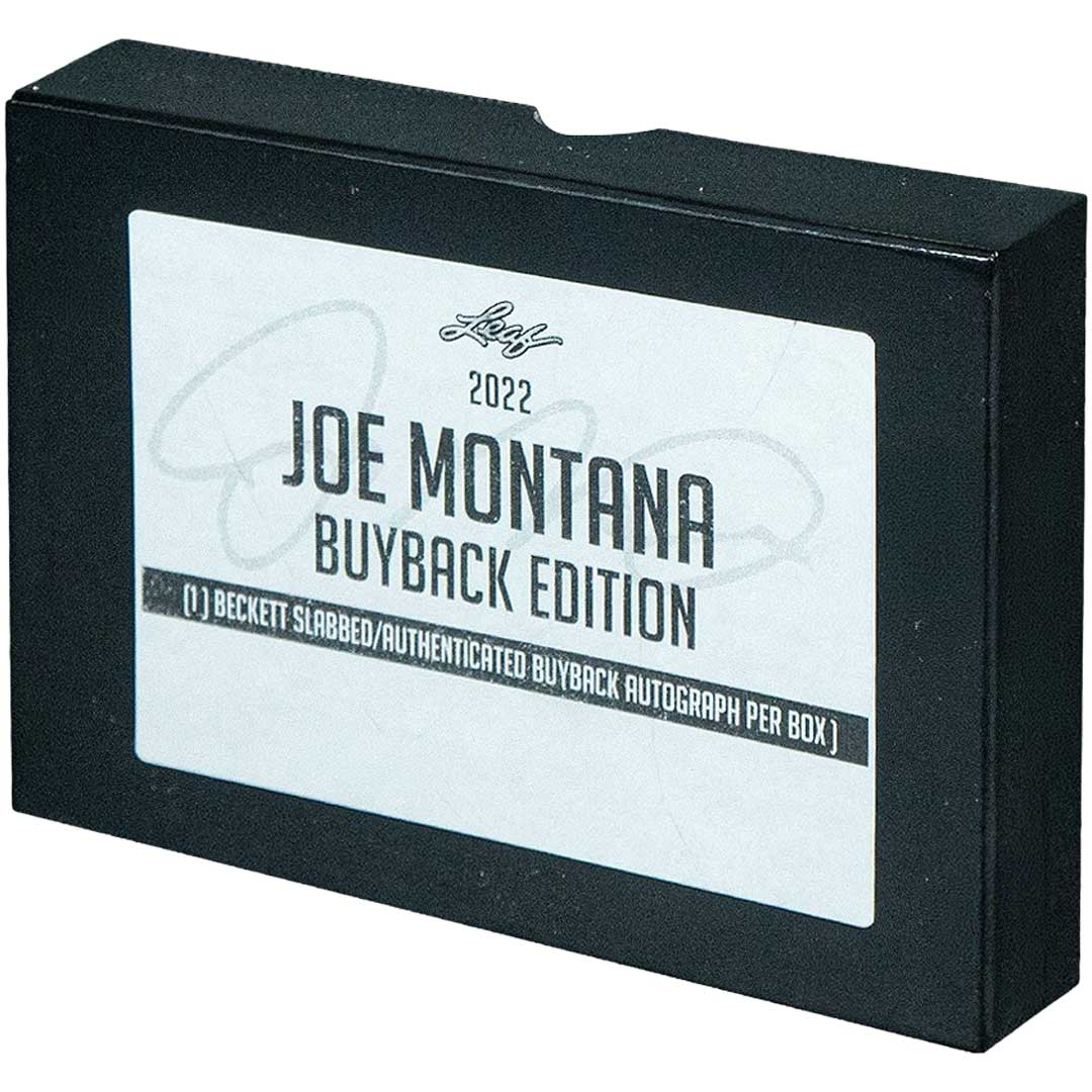 2022 Leaf Football Joe Montana Buyback Edition Box