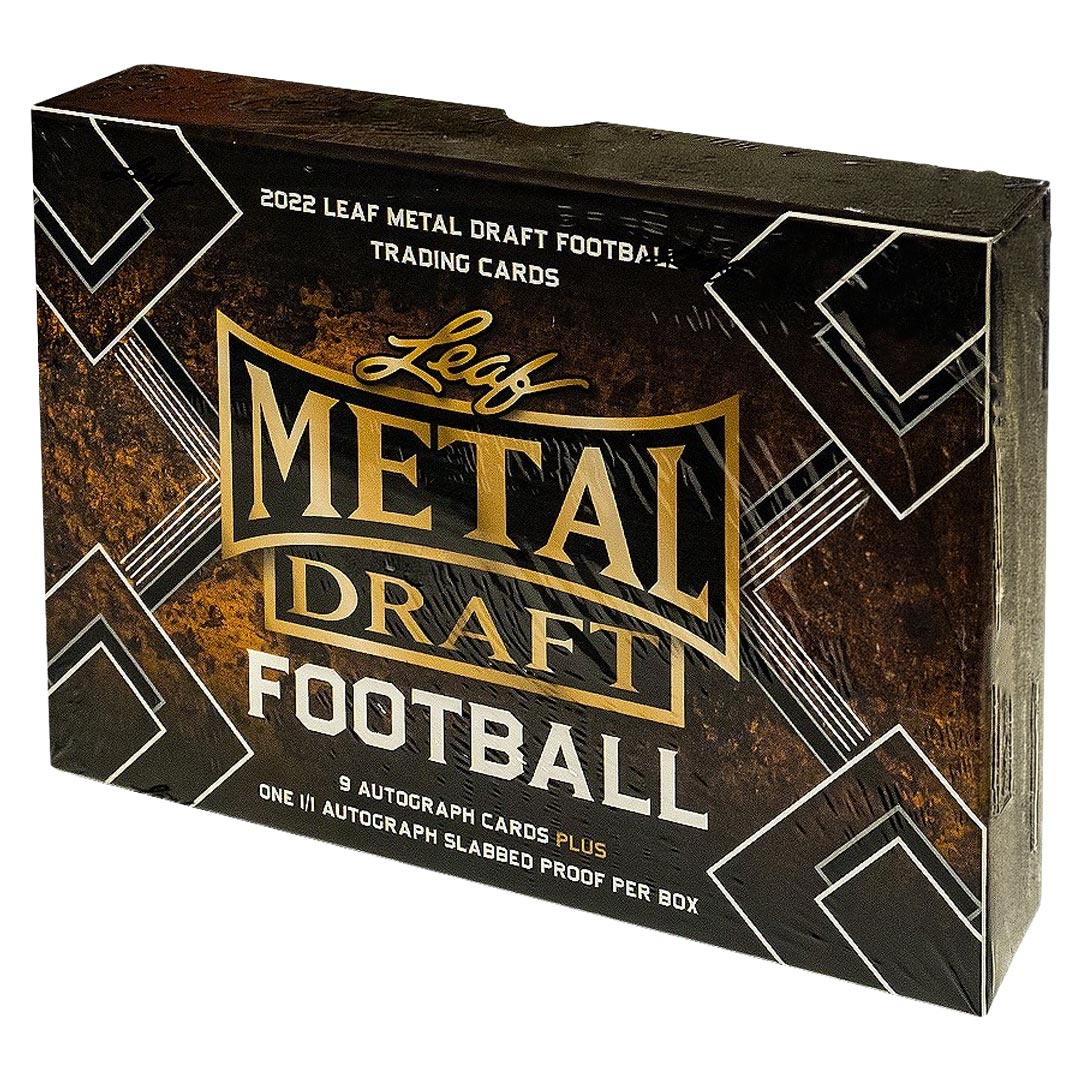 2022 Leaf Metal Draft Football Jumbo Box