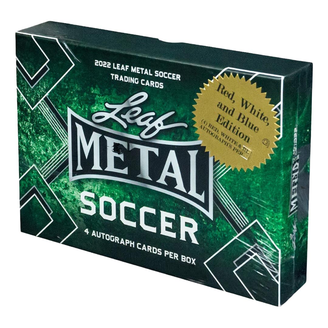 2022 Leaf Metal Soccer Red, White, & Blue Hobby Box