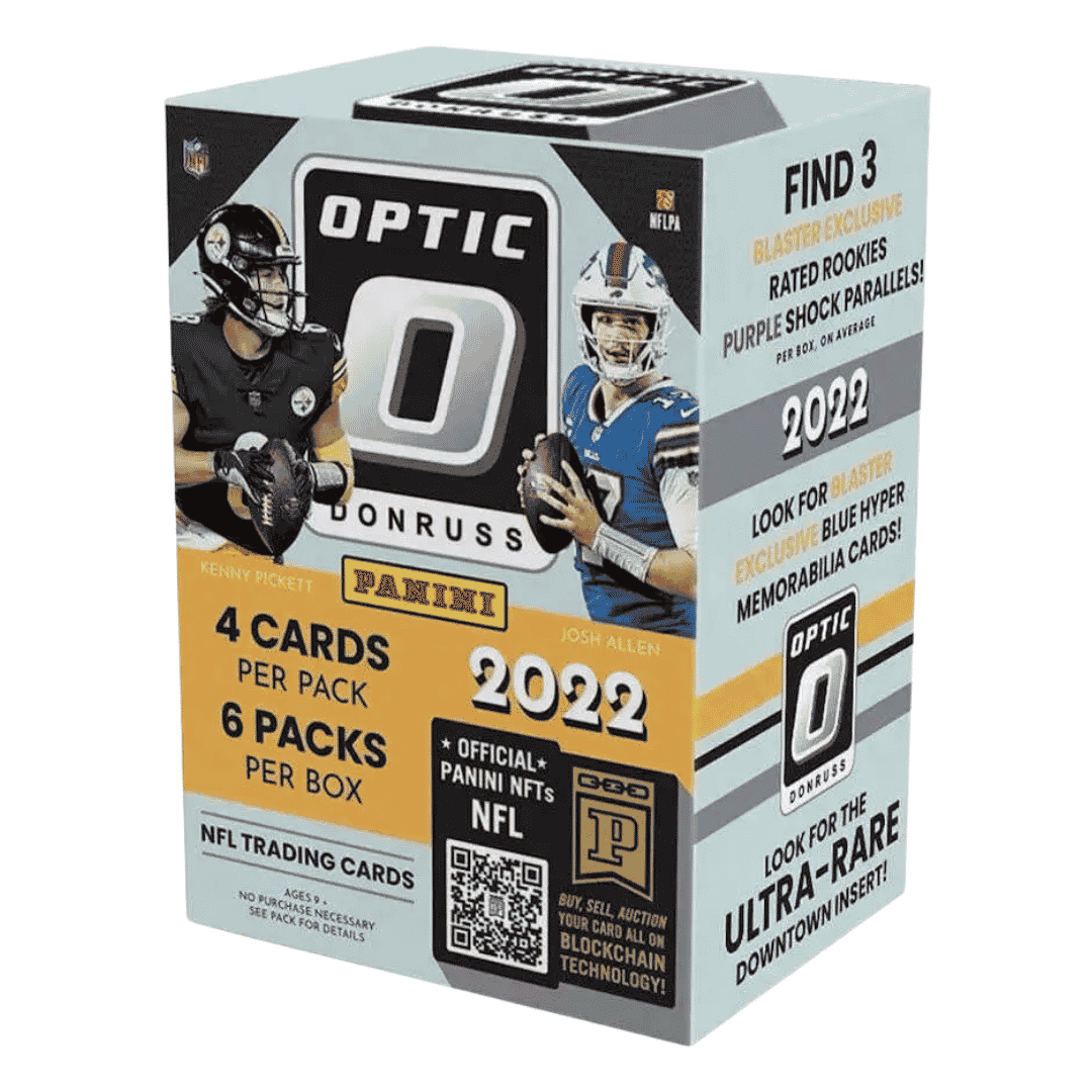 2022 Panini Donruss Optic Football Blaster Box - Purple Shock Parallels