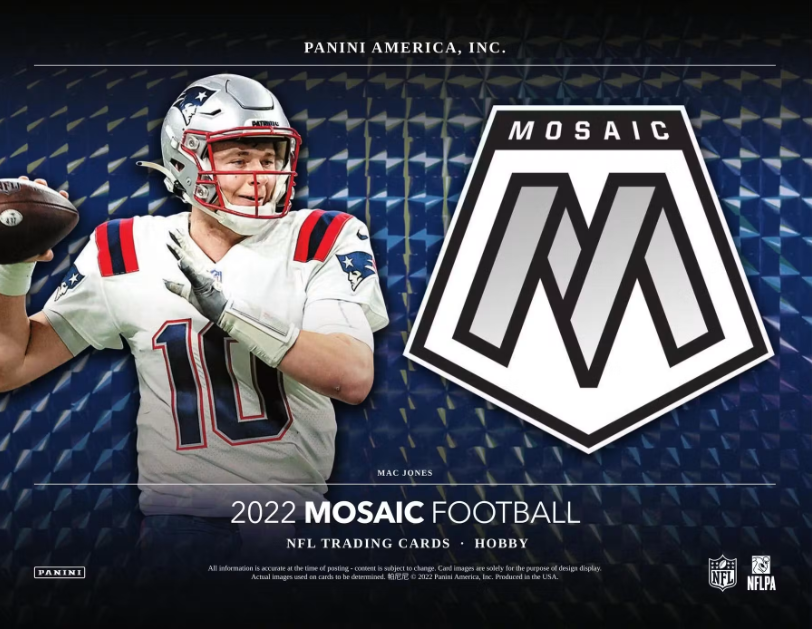 2022 Panini Mosaic Football 1st Off The Line FOTL Hobby 12-Box Case