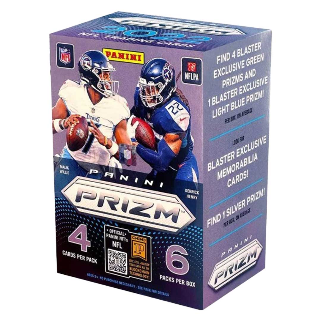 2022 Panini Prizm Football 6-Pack Blaster Box (Green & Light Blue Prizms!)