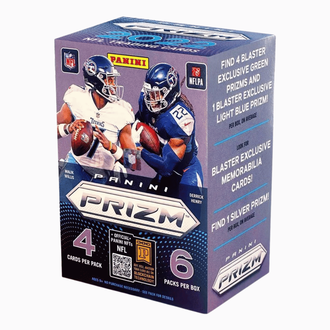 2022 Panini Prizm Football Blaster Box - Green & Light Blue Prizms