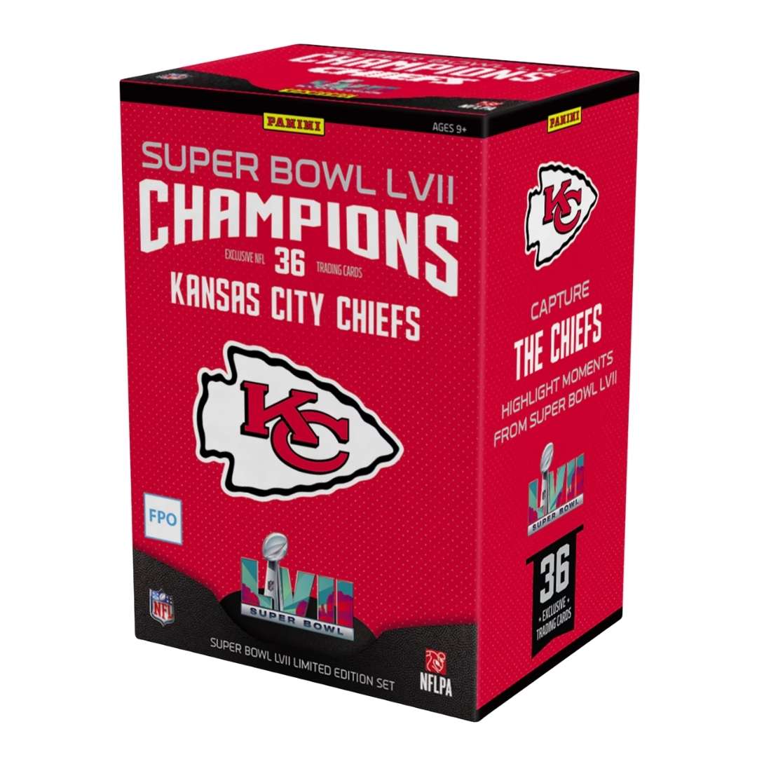2022 Panini Super Bowl LVII Champions Kansas City Chiefs Football Box (Set)