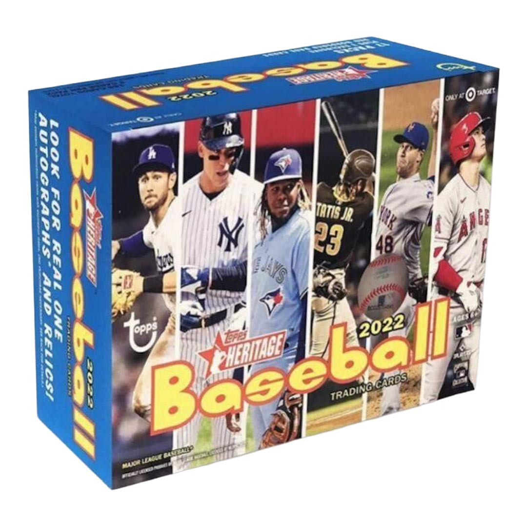 2022 Topps Heritage Baseball 17-Pack Mega Box (Red Bordered Parallels)