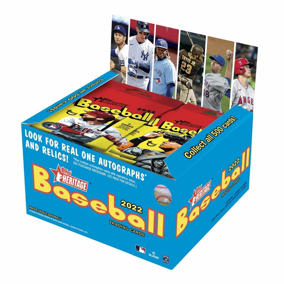 2022 Topps Heritage Baseball 24 Pack Retail Box