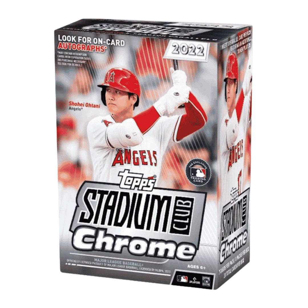2022 Topps Stadium Club Chrome Baseball 4-Pack Blaster Box