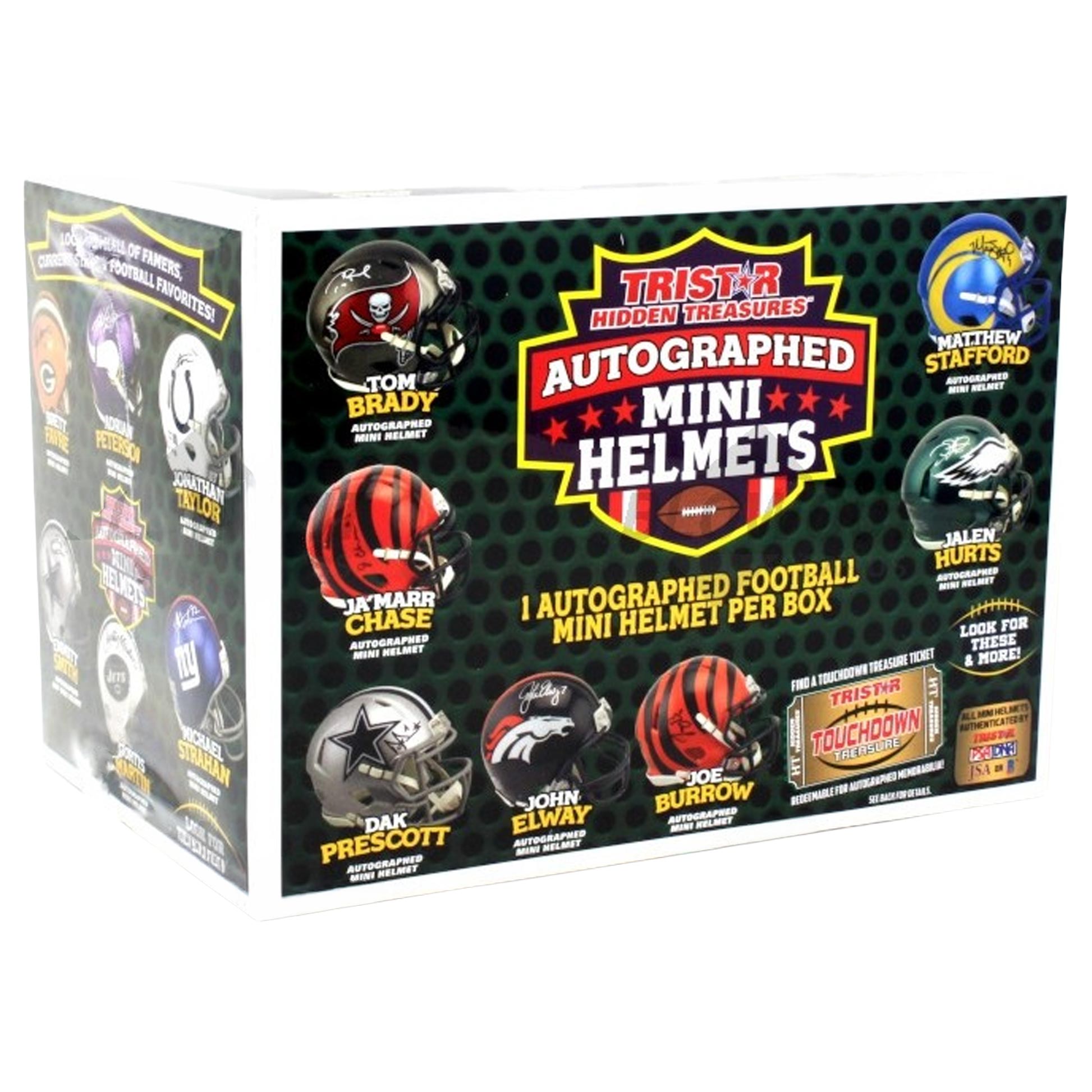 2022 Tristar Hidden Treasures Autographed Football Mini Helmet 2022 Season Edition Box