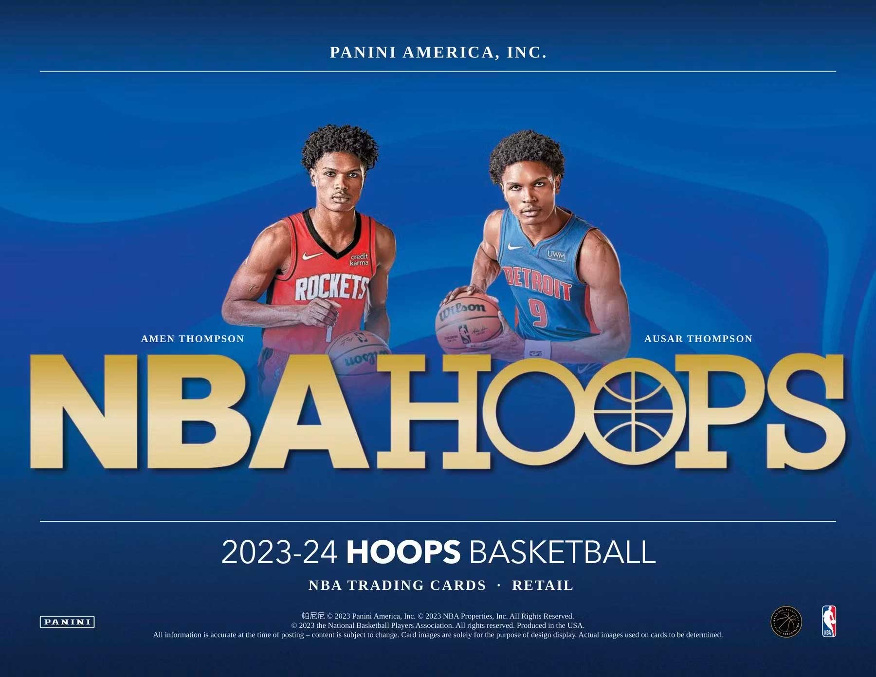 2023-24 Panini NBA Hoops Basketball Jumbo Value 12-Pack Box