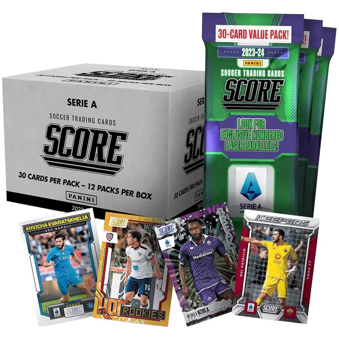 2023-24 Panini Score Serie A Soccer Jumbo Value 12-Pack Box