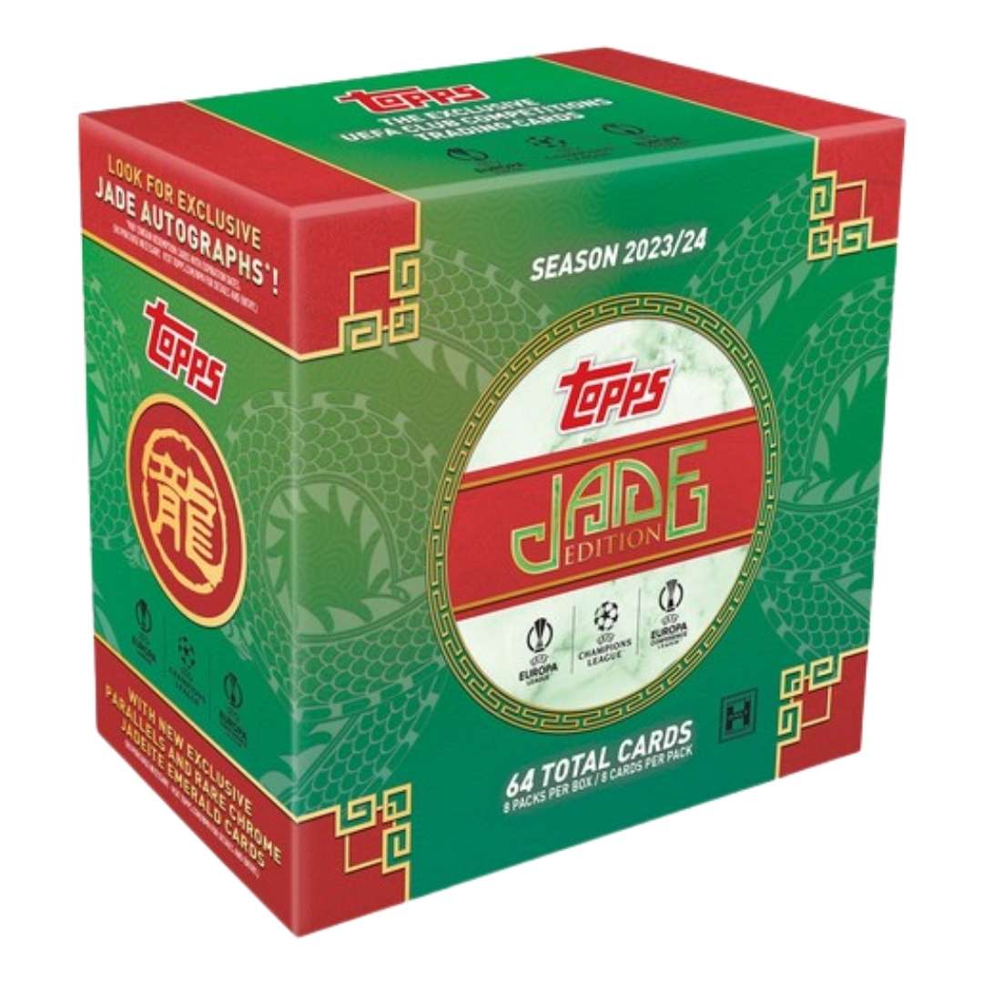 2023-24 Topps UEFA Club Competitions Jade Edition Soccer Hobby Box