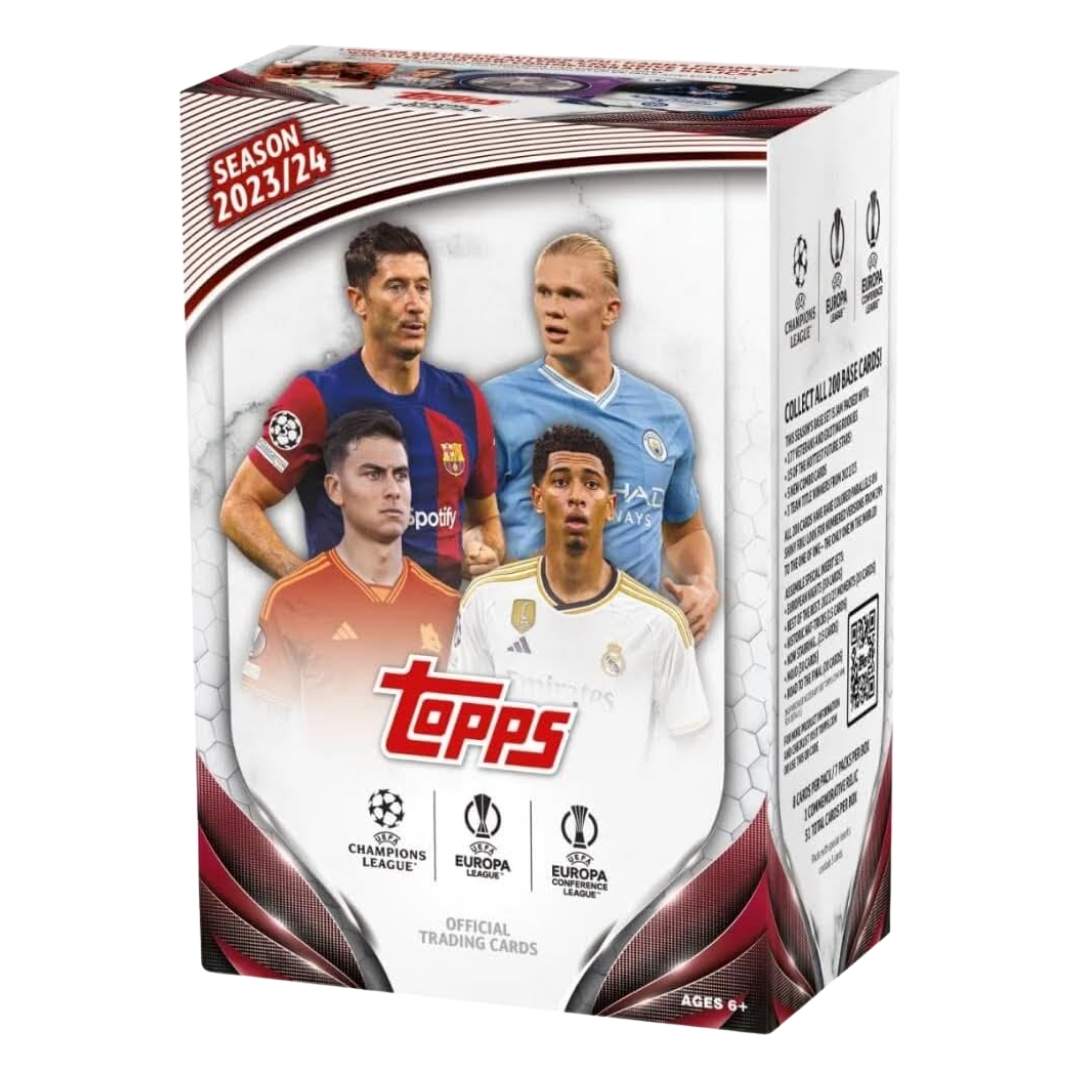 2023-24 Topps UEFA Club Competitions Merlin Chrome Soccer Value Box