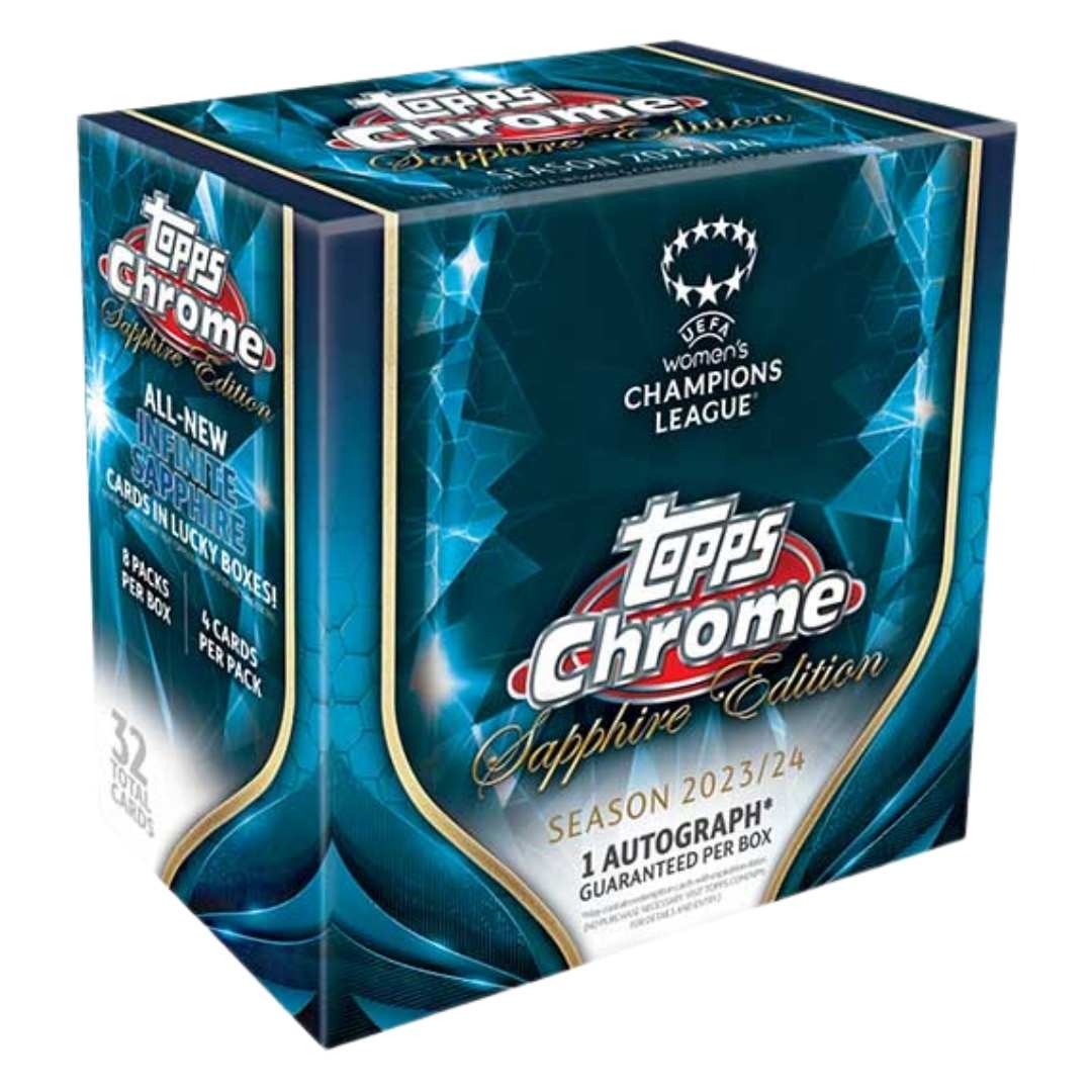2023-24 Topps UEFA Women's Champions League Chrome Sapphire Soccer Box