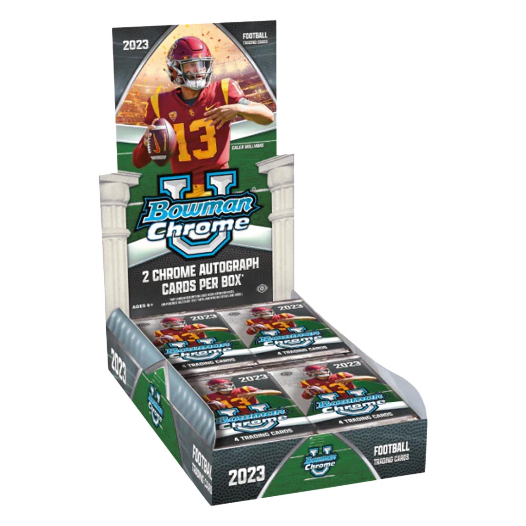 2023 Bowman University Chrome Football Hobby Box (Slightly Damaged)