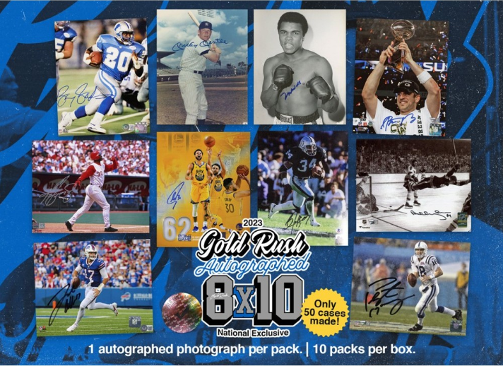 2023 Gold Rush Autographed 8x10 Multi-Sport National Exclusive Pack