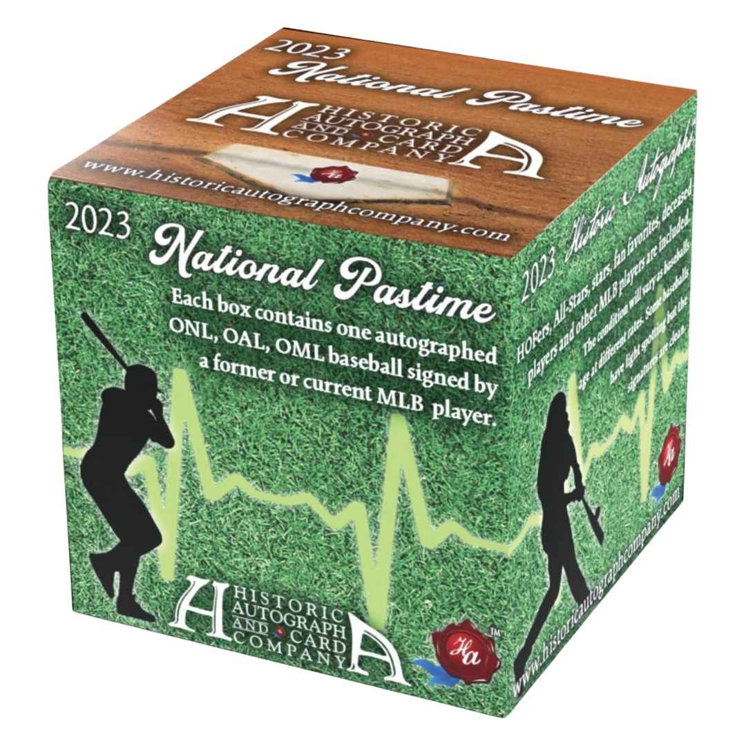 2023 Historic Autographs National Pastime Autographed Baseball Box