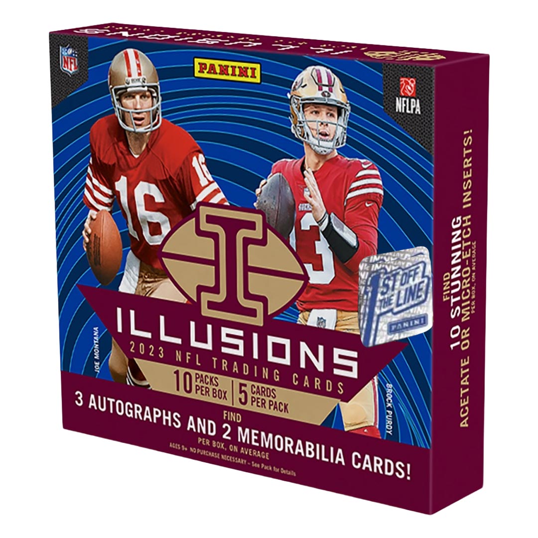 2023 Panini Illusions Football 1st Off The Line Hobby Box