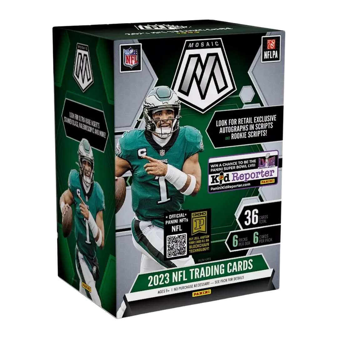 2023 Panini Mosaic Football Blaster Box - Orange Fluorescent Parallels