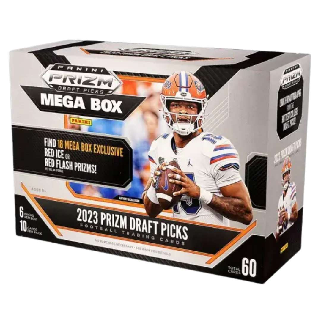 2023 Panini Prizm Draft Picks Football Mega Box (Red Ice & Red Flash Prizms!)