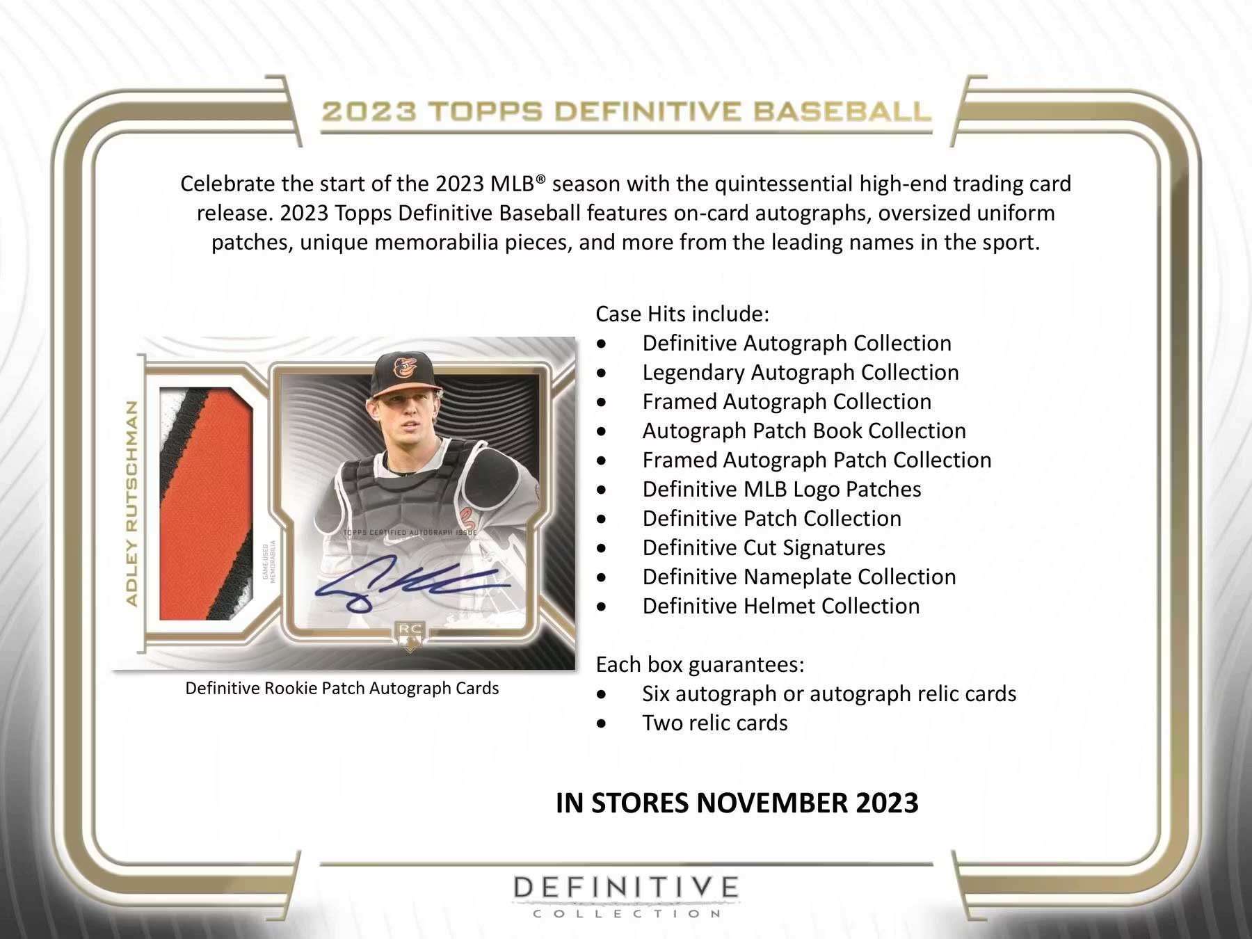 2023 Topps Definitive Baseball Hobby Box