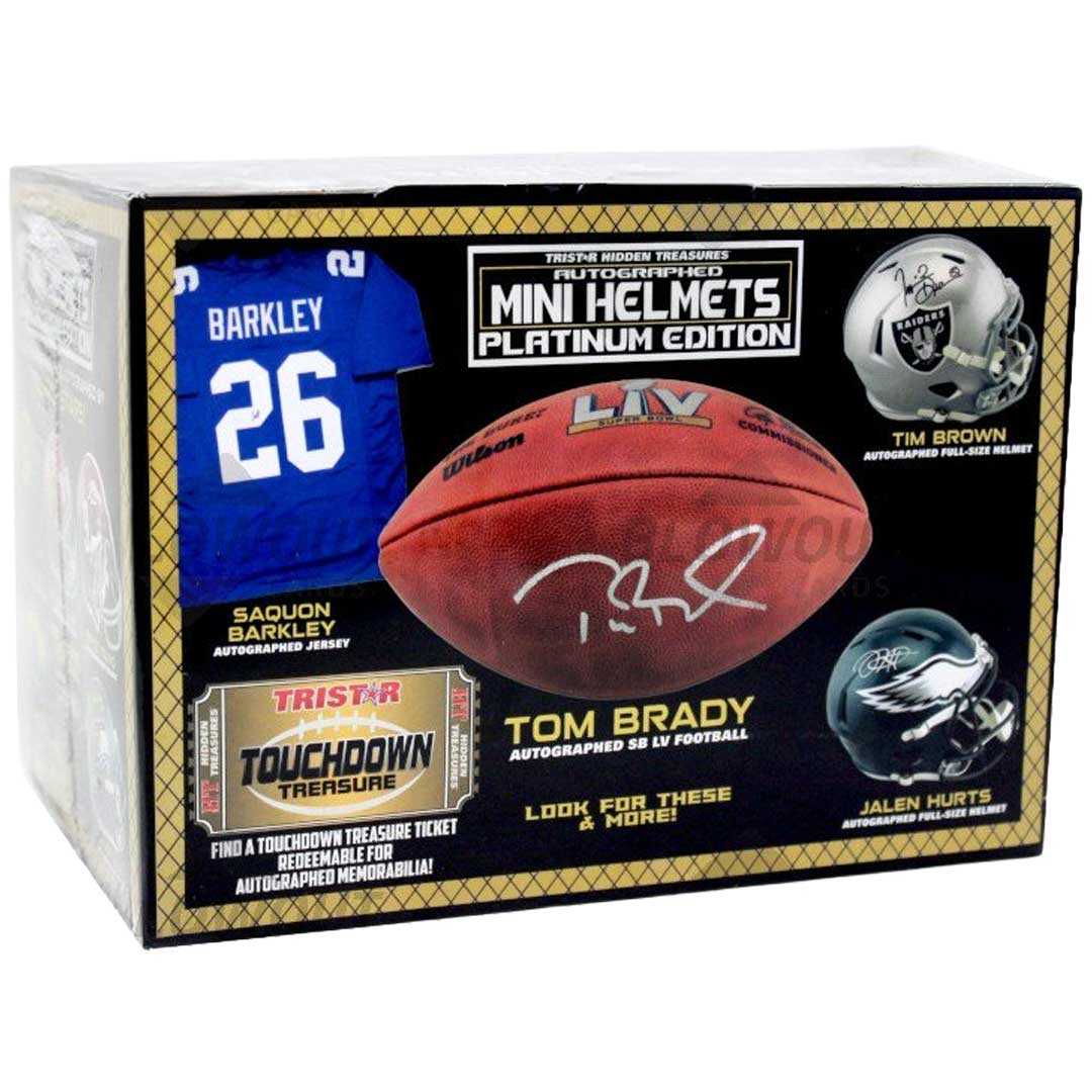 2023 Tristar Hidden Treasures Football Mini Helmet Platinum Edition Box