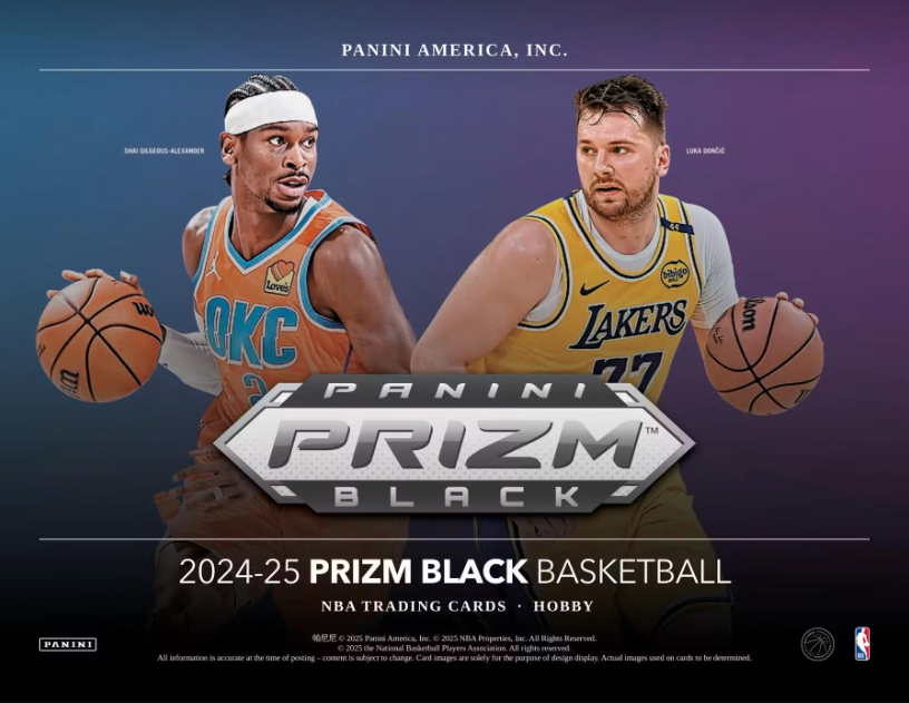 2024-25 Panini Black Basketball Hobby 12-Box Case -1st Off The Line
